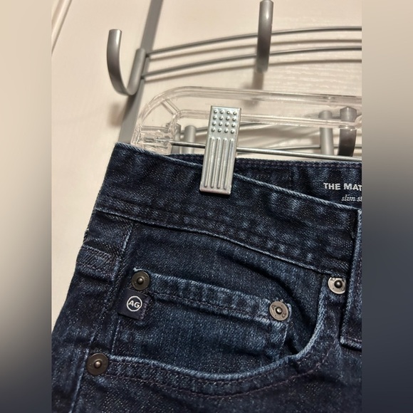 AG The Matchbox Slim Straight Jeans Men’s 30 Adriano Goldschmied Blue Denim USA - Picture 14 of 16